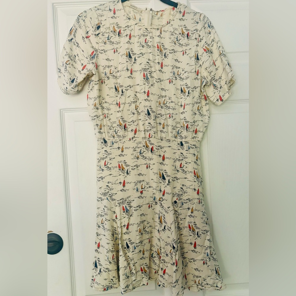Sessun Mini Sailboat print Dress, Size Medium